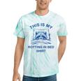 Raccoon Meme Tie-Dye T-Shirt | Funny Sarcastic Lounge Wear Mint Tie-Dye