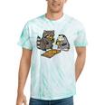 Raccoon Opossum Eating Pizza Street Cats Men Women Kid Tie-Dye T-Shirts Mint Tie-Dye