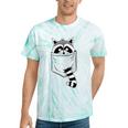 Raccoon Tie-Dye T-Shirt | Casual, Cartoon Animal | Classic Fit Mint Tie-Dye