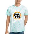 Raccoon Tie-Dye T-Shirt | Cute Trash Panda Design | Cartoon Style Mint Tie-Dye