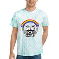 Raccoon Tie-Dye T-Shirt | LGBTQ Pride | Be Gay Do Crime Design Mint Tie-Dye