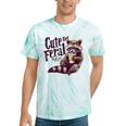 Raccoon Tie-Dye T-Shirt - Vintage Coffee-Loving Theme for Unisex Mint Tie-Dye