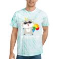 Raccoon With Unicorn Horn Tie-Dye T-Shirt | Whimsical Unisex Gift Mint Tie-Dye