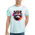 Retro Raccoon Tie-Dye T-Shirt - Fun Vintage Style for Adults & Kids Mint Tie-Dye