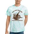 Sarcastic Raccoon Tie-Dye T-Shirt - Not My Trash Theme for Casual Fun Mint Tie-Dye