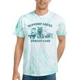 Support Local Cats Tie-Dye T-Shirt - Vintage Skunk Raccoon Theme Mint Tie-Dye