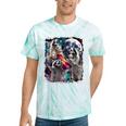 Three Racoon Moon Tie-Dye T-Shirt - Quirky Cursed Meme Style Mint Tie-Dye
