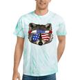 USA Patriotic Raccoon T-Shirt | July 4th Tie-Dye Trash Panda Tee Mint Tie-Dye