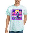 Vaporwave Raccoon Tie-Dye T-Shirt | Retrowave Synthwave Style Mint Tie-Dye