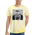Alien UFO Tie-Dye T-Shirt | Fun Raccoon Design For All Ages Yellow Tie-Dye
