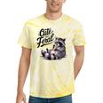 Cute Panda Raccoon Tie-Dye T-Shirt - Fun Unisex Costume Yellow Tie-Dye