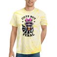 Cute Tie-Dye Racoon T-Shirt - Small, Colorful, Fun Vibe Yellow Tie-Dye