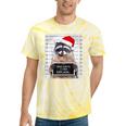 Dear Santa Raccoon Tie-Dye T-Shirt - Festive Christmas Fun Yellow Tie-Dye