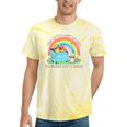 Groovy Raccoon Tie-Dye T-Shirt - Dumpster Fire Fun Twist Yellow Tie-Dye