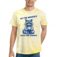 Moody Raccoon Tie-Dye Unisex T-Shirt | Fun Trash Panda Meme Yellow Tie-Dye