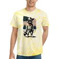 Raccoon Cowboy Western Tee - Tie-Dye Vintage Style for Adults Yellow Tie-Dye