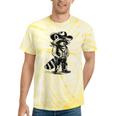Raccoon Cowboy Western Tie-Dye T-Shirt | Fun Country Style Yellow Tie-Dye