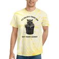 Raccoon Dad Tie-Dye T-Shirt | Fun Father's Day Gift Yellow Tie-Dye