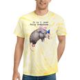 Raccoon Fairy Godpossum Tie-Dye T-Shirt - Quirky Charm Yellow Tie-Dye