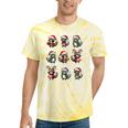Raccoon Lover Tie-Dye T-Shirts | Festive Christmas Lights Design Yellow Tie-Dye