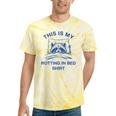Raccoon Meme Tie-Dye T-Shirt | Funny Sarcastic Lounge Wear Yellow Tie-Dye