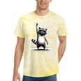 Raccoon Moon Tie-Dye T-Shirt - Unisex Wilderness Vibe Yellow Tie-Dye