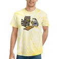 Raccoon Opossum Eating Pizza Street Cats Men Women Kid Tie-Dye T-Shirts Yellow Tie-Dye