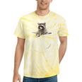 Raccoon Pocket Tie-Dye T-Shirt - Unisex Fun & Trendy Design Yellow Tie-Dye