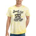 Raccoon Sarcastic Tie-Dye T-Shirt - Sweet Humor for Casual Days Yellow Tie-Dye