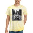 Raccoon & Sasquatch Selfie Tie-Dye T-Shirt - Fun Unisex Apparel Yellow Tie-Dye