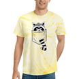 Raccoon Tie-Dye T-Shirt | Casual, Cartoon Animal | Classic Fit Yellow Tie-Dye