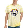 Raccoon Tie-Dye T-Shirt | LGBTQ Pride | Be Gay Do Crime Design Yellow Tie-Dye