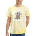 Raccoon Trash Panda | Tie-Dye Gym T-Shirt for Workout Enthusiasts Yellow Tie-Dye