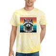 Retro Raccoon Tie-Dye T-Shirt - Vintage Style for All Ages Yellow Tie-Dye