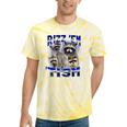 Rizz Em Autistic Raccoon Tie-Dye Unisex T-Shirt - Fun Meme Wear Yellow Tie-Dye