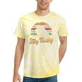 Stay Trashy Opossum & Raccoon Internet Meme Tie-Dye T-Shirt Yellow Tie-Dye