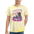 Strawberry Jam Raccoon Tie-Dye T-Shirt | Fun & Casual Yellow Tie-Dye