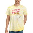 Strawberry Jams Tie-Dye T-Shirt - Fun Raccoon Theme Yellow Tie-Dye