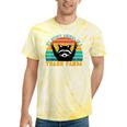 Trash Panda Raccoon Tie-Dye T-Shirt | Fun Animal Print Yellow Tie-Dye