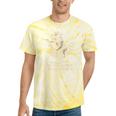 Vintage Western Raccoon Tie-Dye T-Shirt - Humorous Cowboy Design Yellow Tie-Dye
