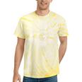 Workout Gym Raccoon Tie-Dye T-Shirt | Fun Fitness Motivation Yellow Tie-Dye
