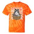 Adopt a Cat Team | Tie-Dye T-Shirt | Raccoon & Opossum Design Orange Tie-Dye