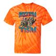 Autism Awareness Raccoon Tie-Dye Unisex T-Shirts | Fun & Unique Orange Tie-Dye