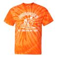 Cowboy Raccoon Tie-Dye T-Shirt - Quirky Unisex Tee for Animal Lovers Orange Tie-Dye