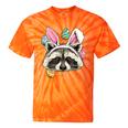 Easter Raccoon Tie-Dye T-Shirt - Fun for Bunny Lovers Orange Tie-Dye
