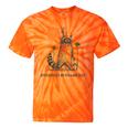 Everyday Is Trash Day Retro 90s Sunset Raccoon Trash Panda Tie-Dye T-Shirts Orange Tie-Dye