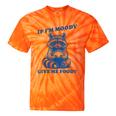 Moody Raccoon Tie-Dye Unisex T-Shirt | Fun Trash Panda Meme Orange Tie-Dye