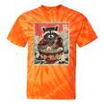 Raccoon Anime Tie-Dye T-Shirt | Quirky Japanese Noodle Design Orange Tie-Dye