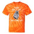 Raccoon Lover Tie-Dye T-Shirt - Fun Animal Design for Wildlife Fans Orange Tie-Dye