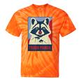 Raccoon Lover Tie-Dye T-Shirt - Fun Animal Print for Collections Orange Tie-Dye